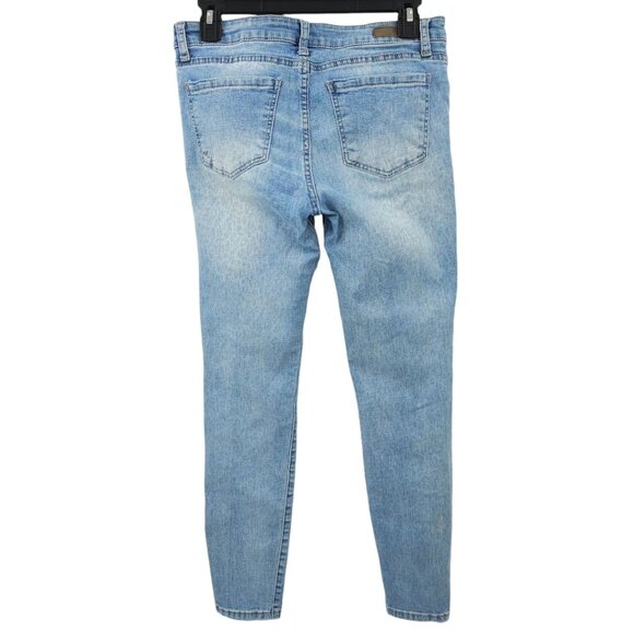 Kut From The Kloth Ankle Skinny Distressed Jeans Womens Size 6 Denim Light Wash - Picture 2 of 12